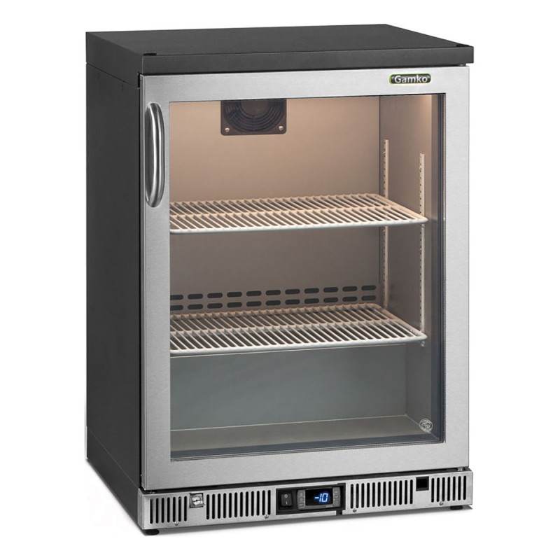 Back bar negative 1 glass swing door