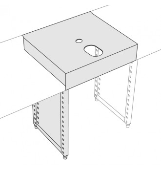 Worktop to drill 700mm