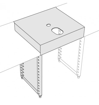 Plan de travail à percer 700mm
