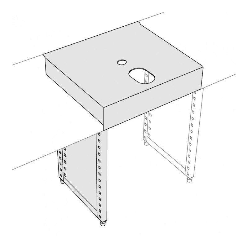 Plan de travail à percer 700mm