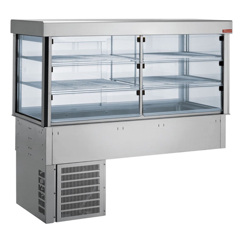 Showcase element and refrigerated top