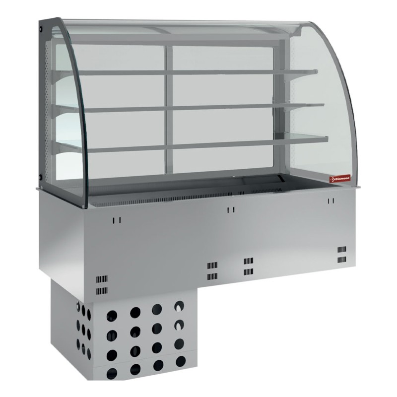 Tanks and closed showcases, refrigerated, ventilated elements