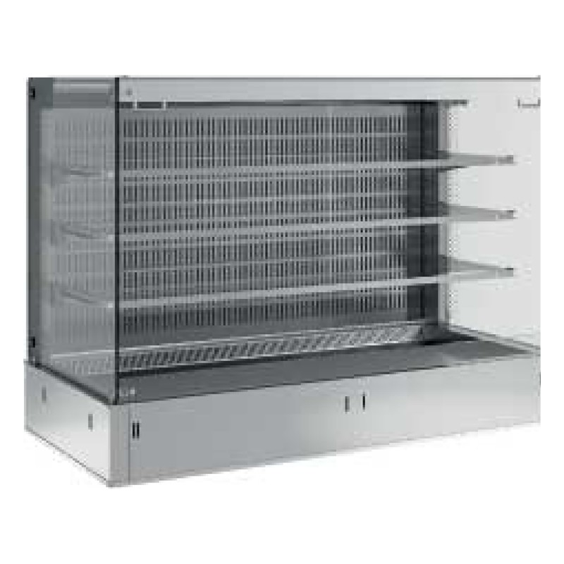Walls, tanks & open square display cases (curtain), refrigerated, ventilated.