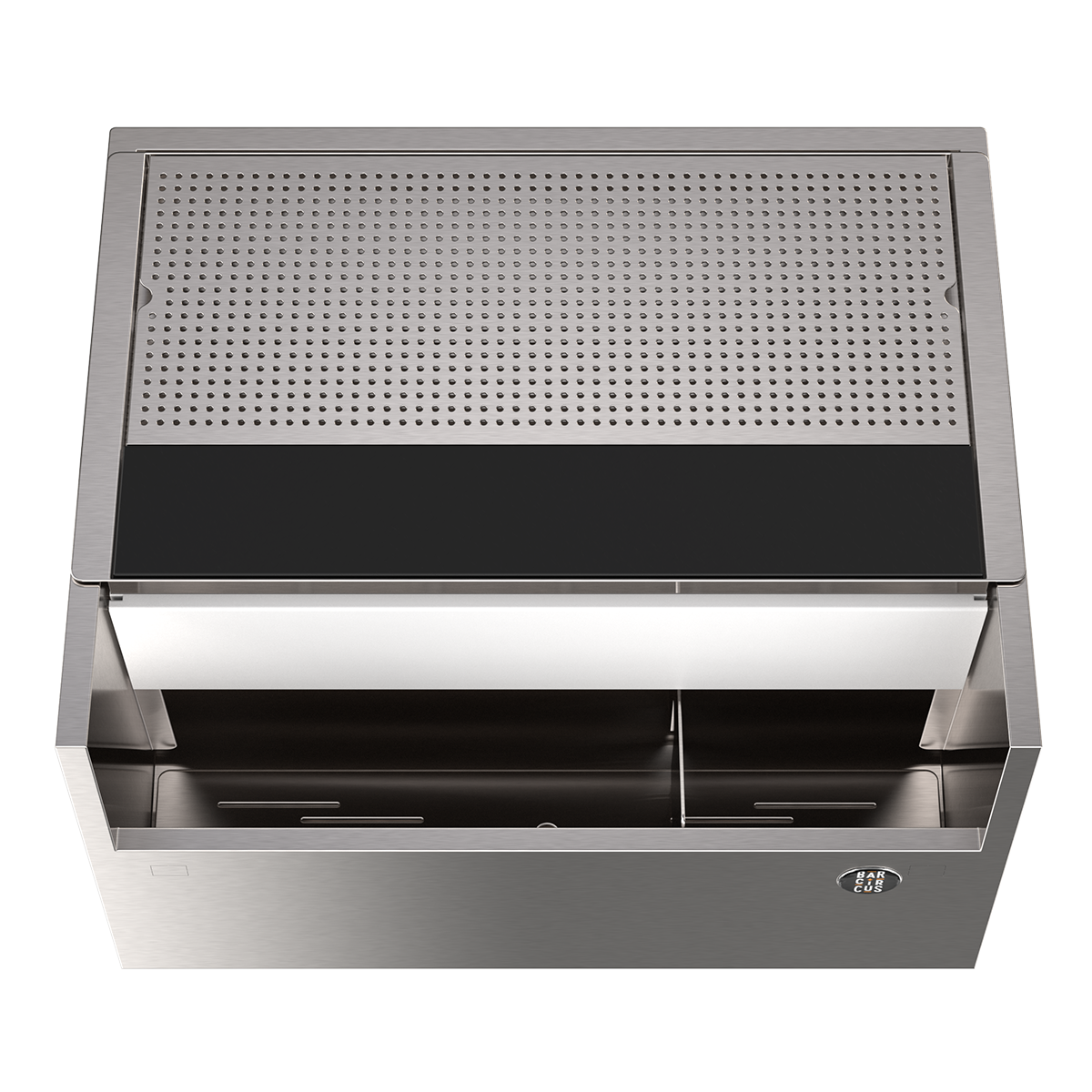 Icewell distributeur de glace avec séparateur inox et grille de préparation