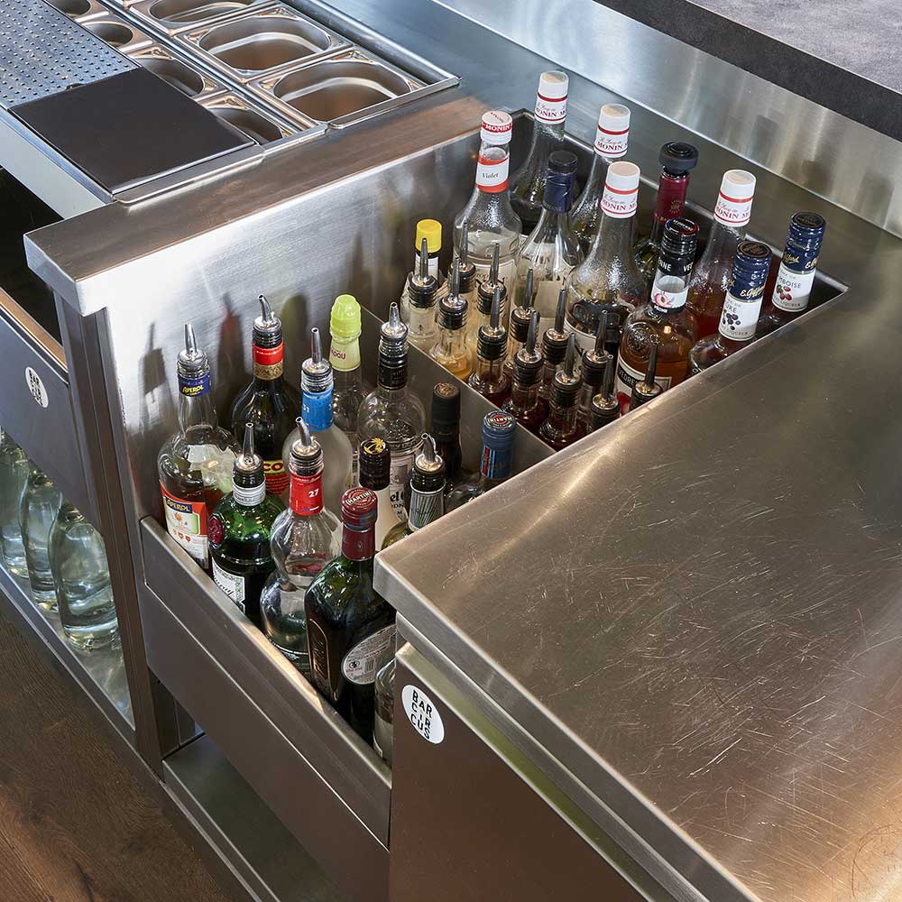 speedrack de station cocktail pour 30 bouteilles