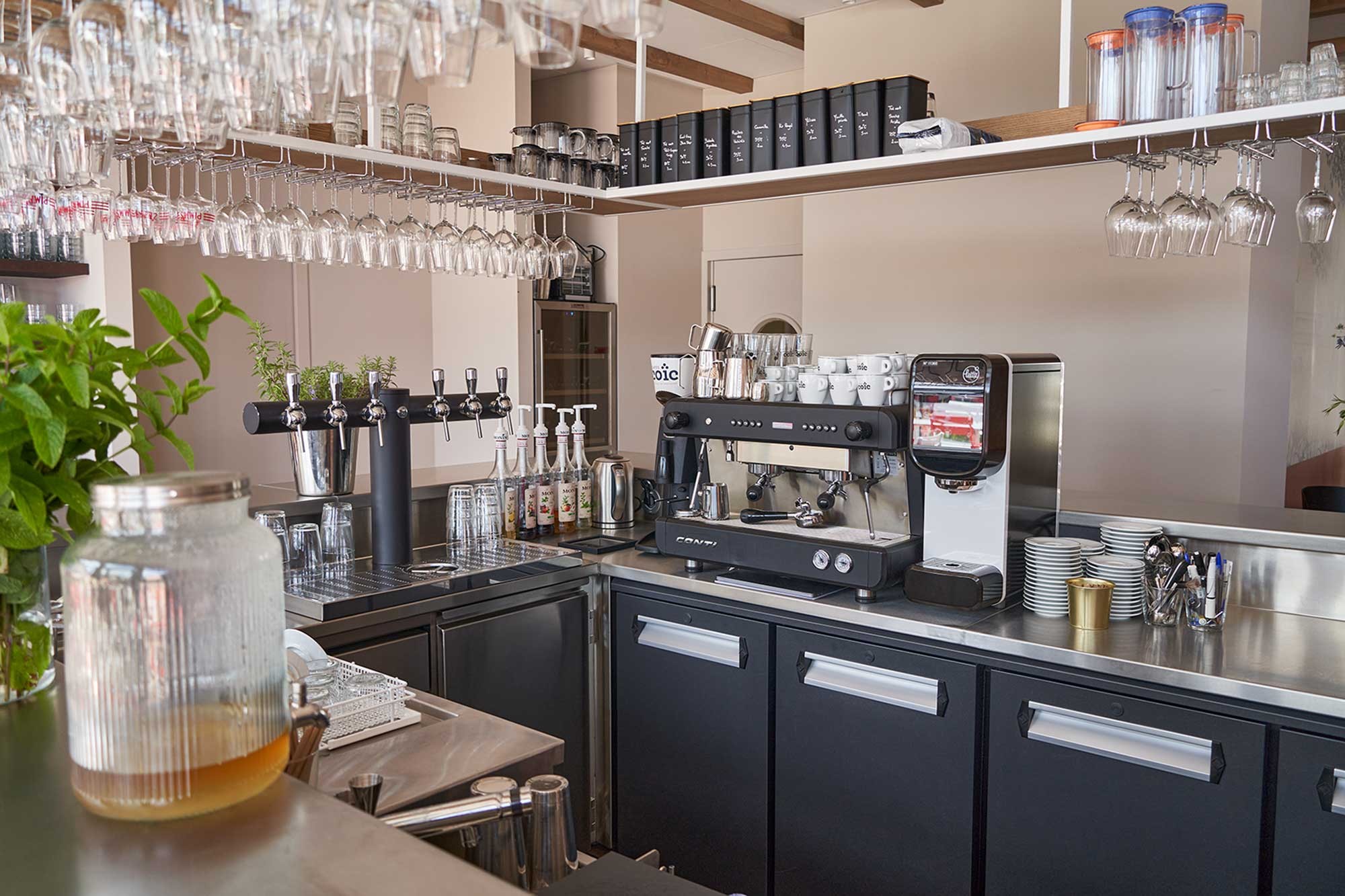 Bar en U de brasserie