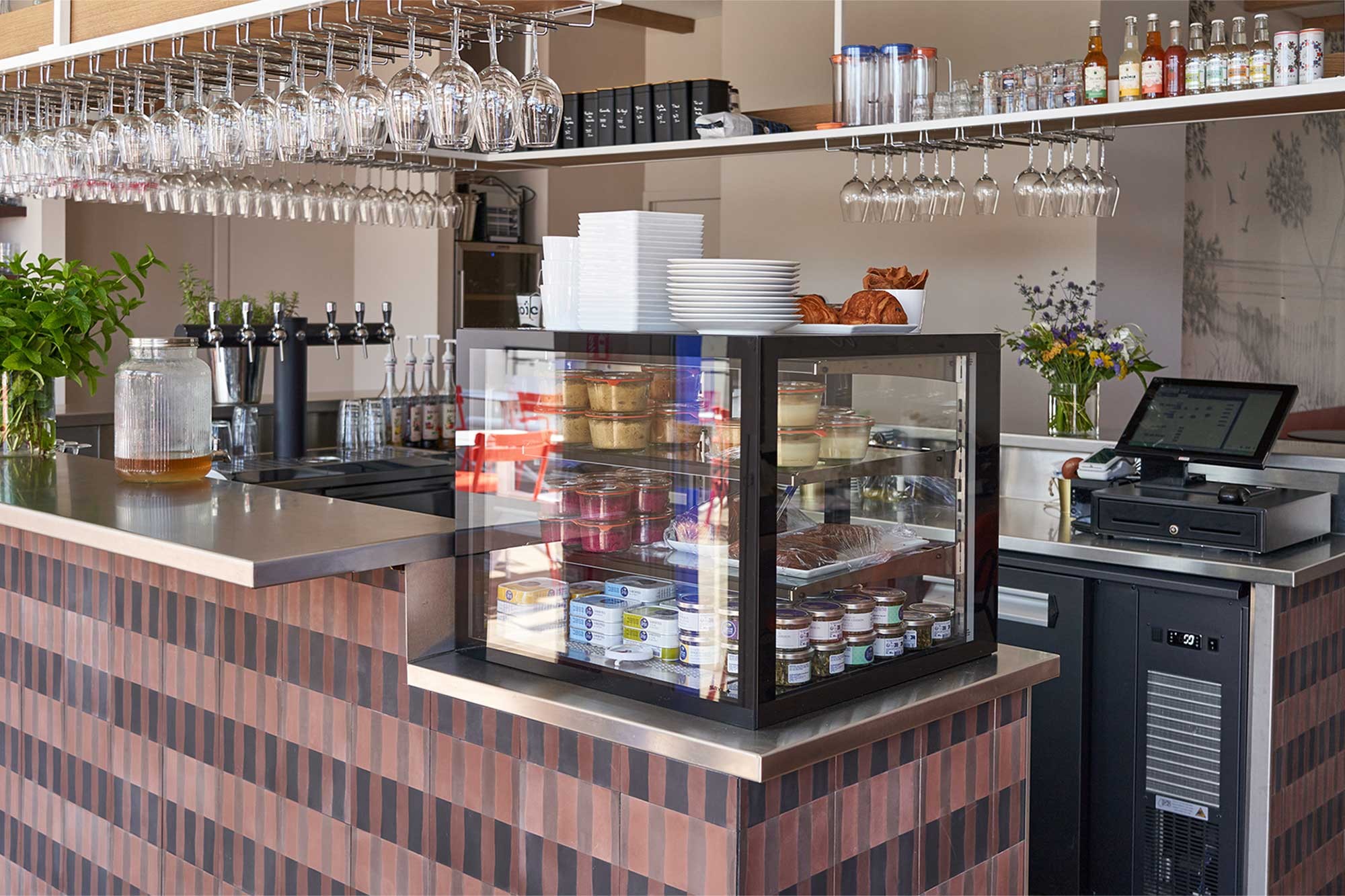 Bar en U de brasserie