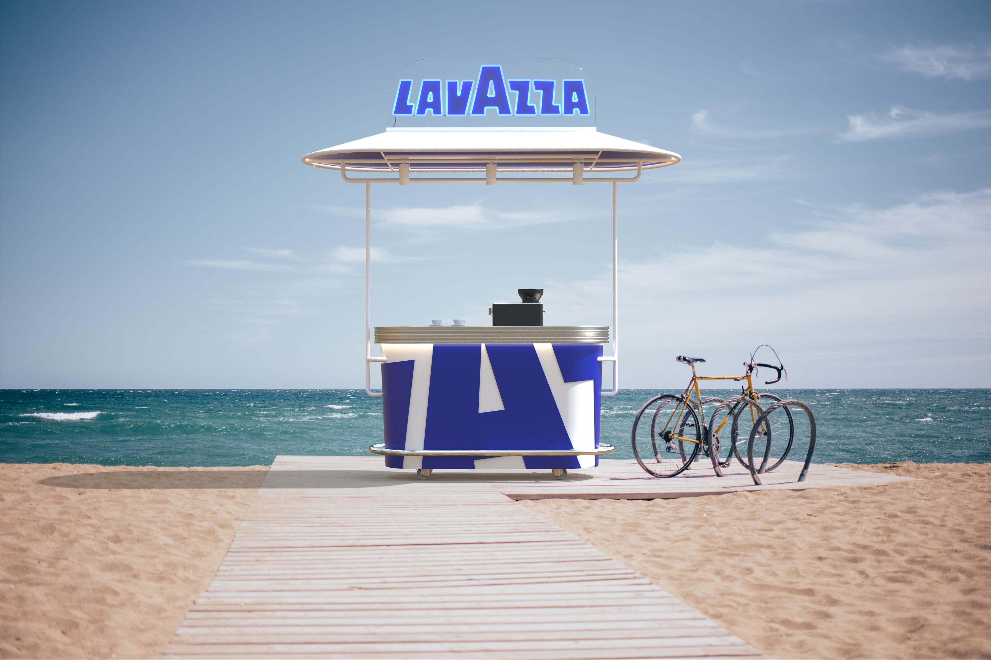  Bar mobile sur la plage 