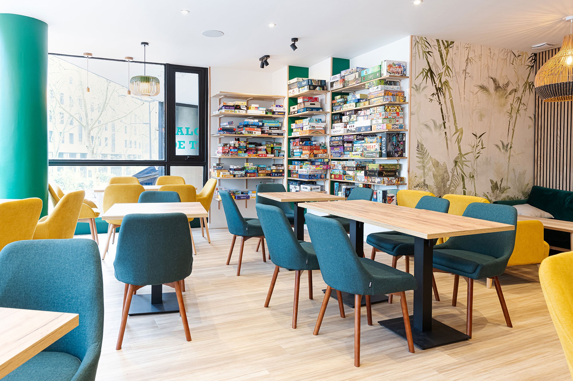 aménagement bar à jeux