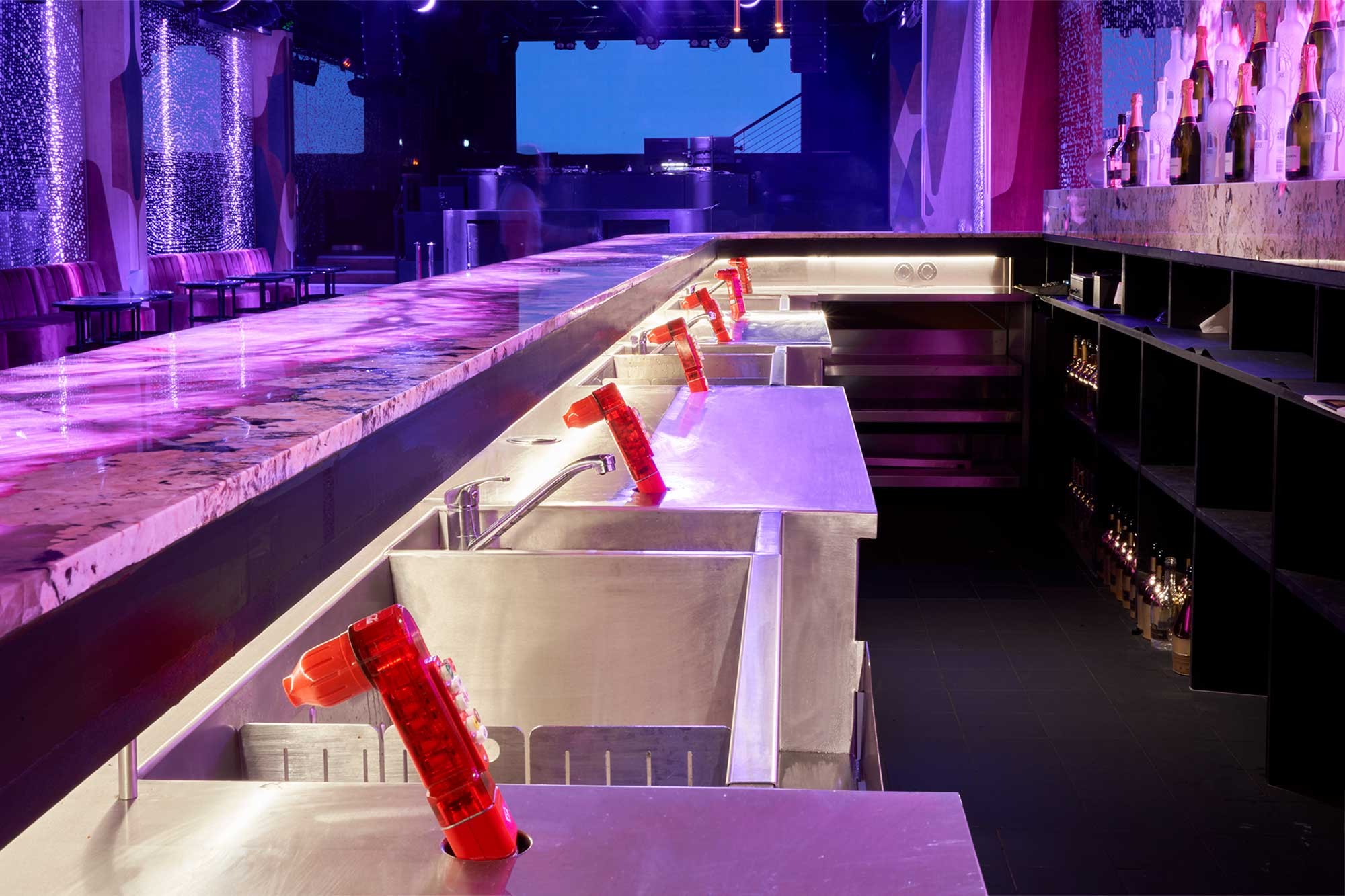 Station de bar de discothèque