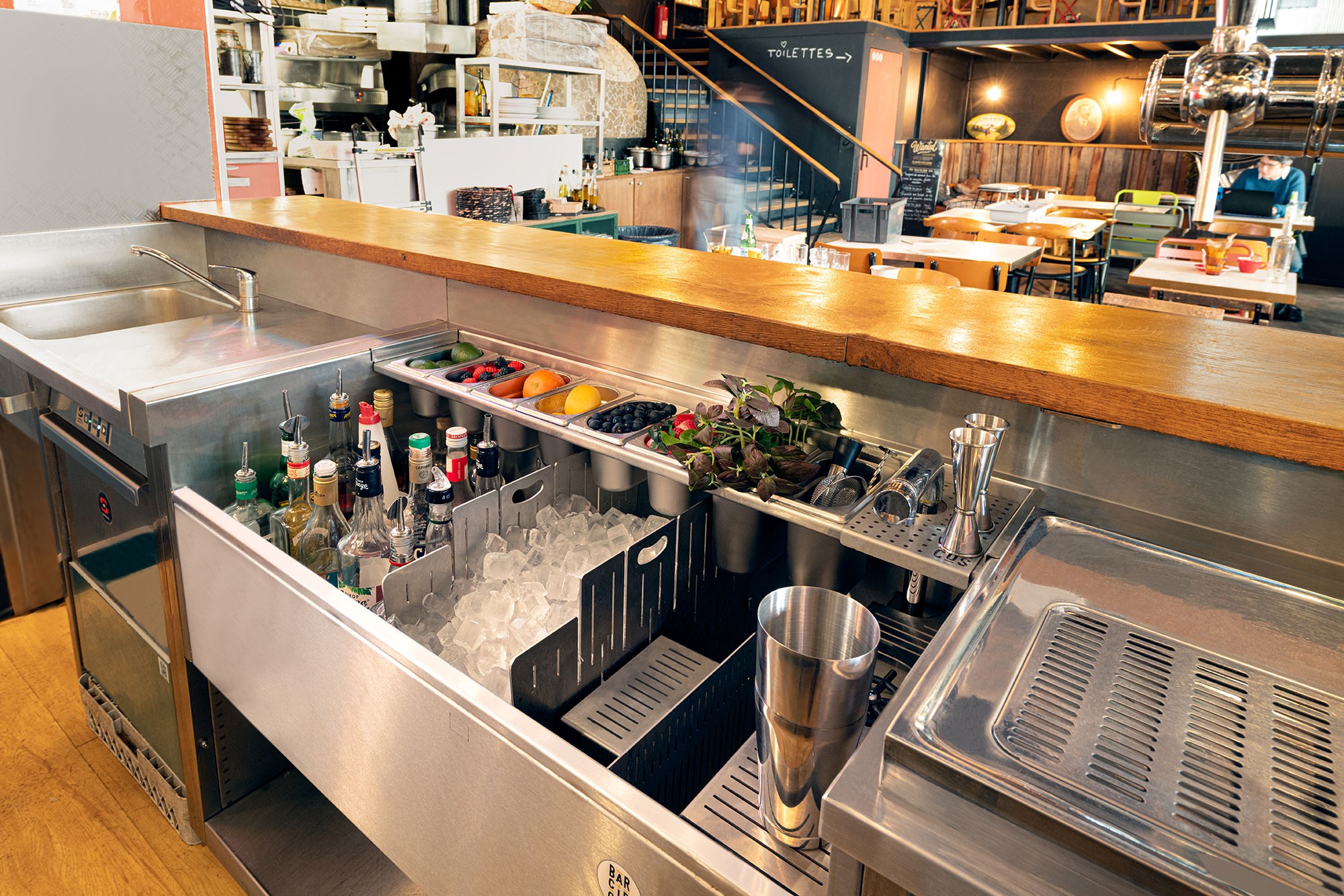 station cocktail professionnelle