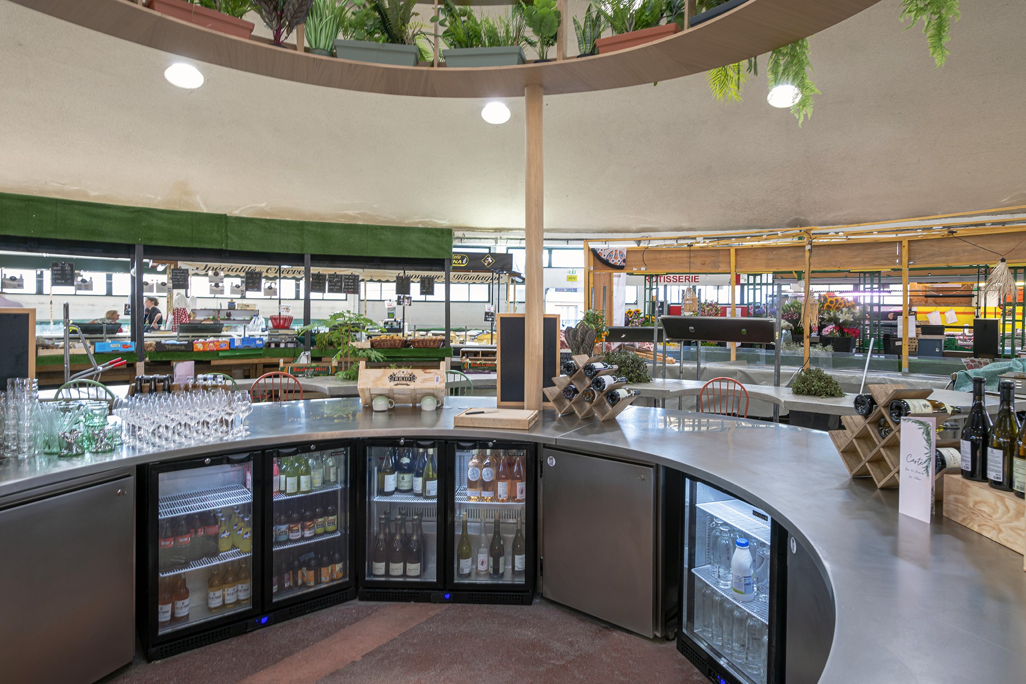 Station de bar circulaire