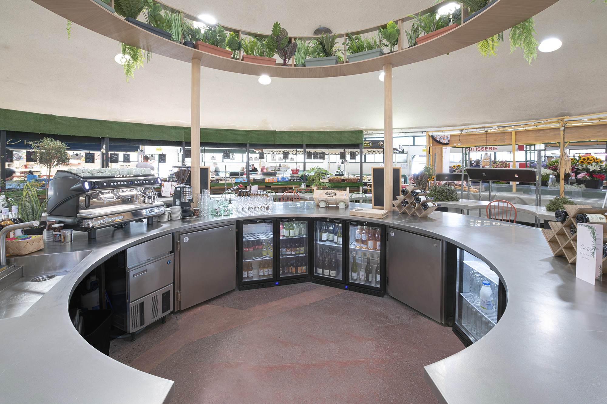Station de bar circulaire