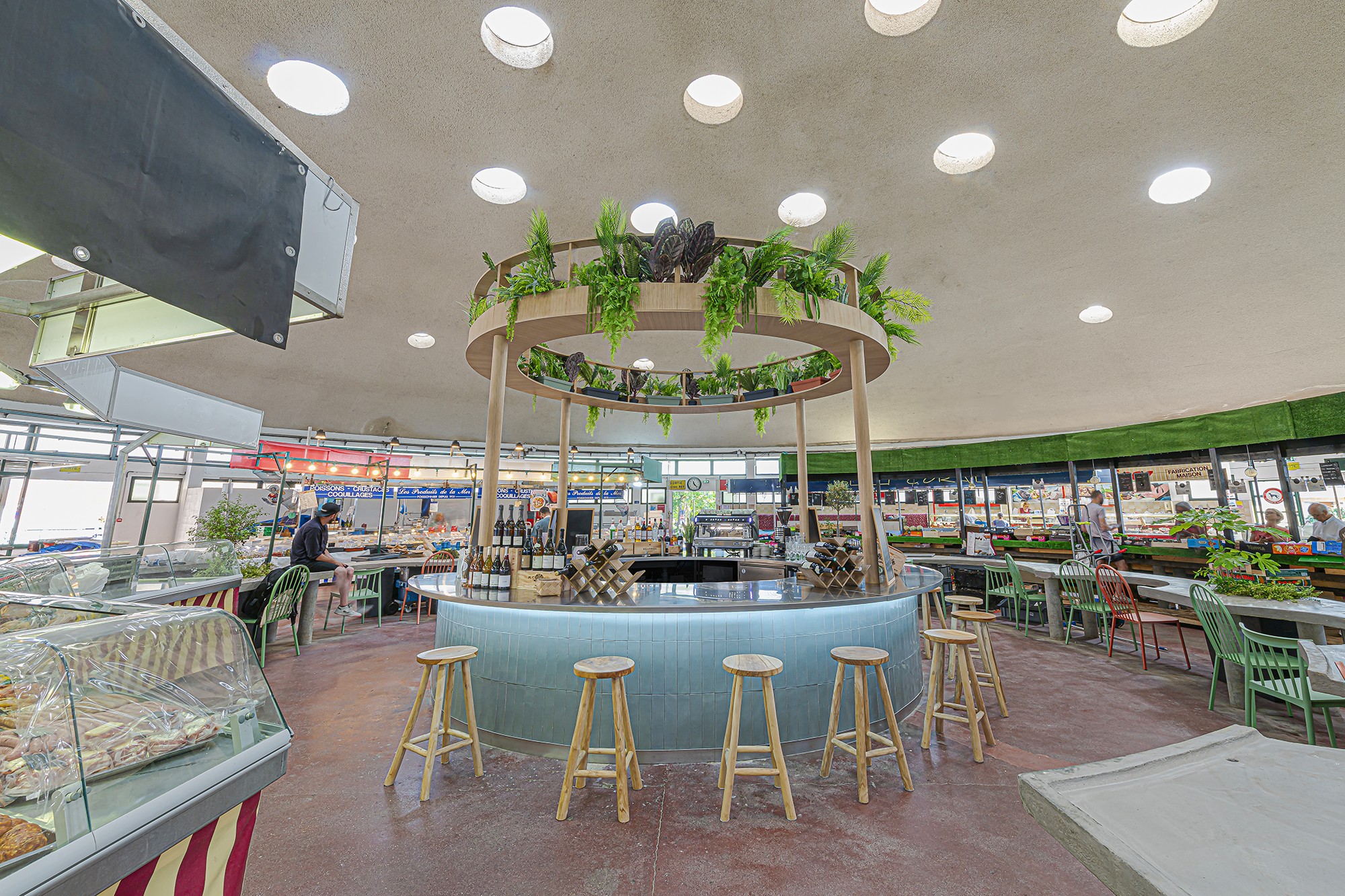 Station de bar circulaire