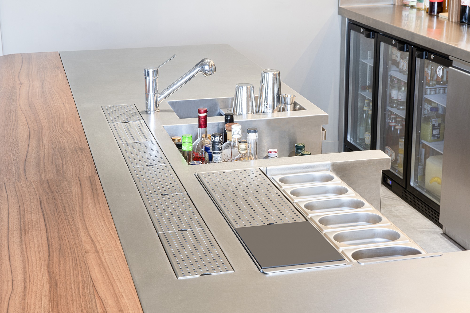 Station de bar de showroom