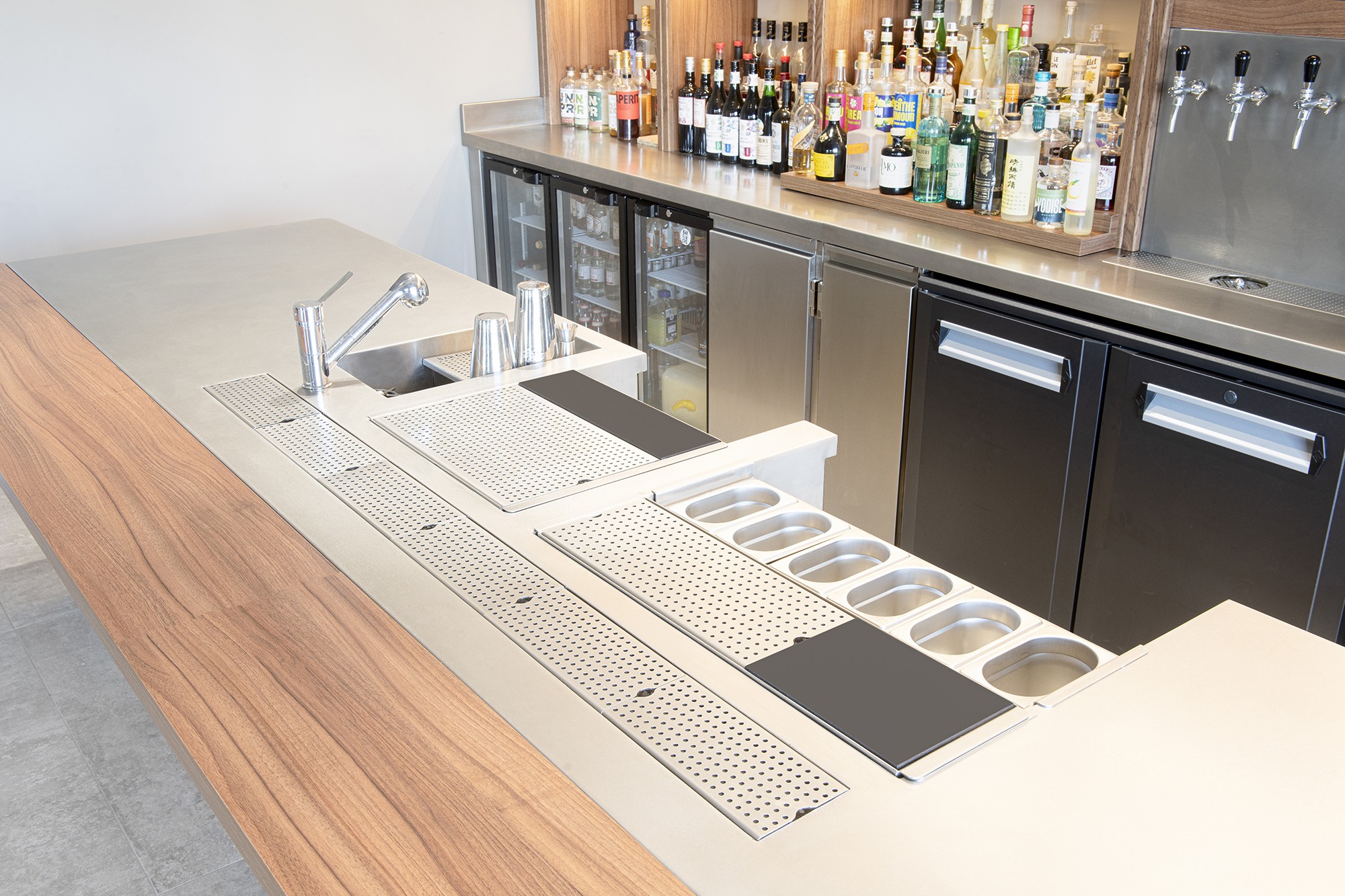 Station de bar de showroom
